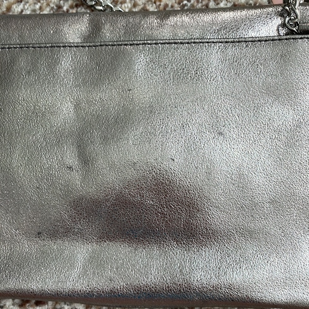Michael Kors clutch purse metallic large clutch shoulder purse for party or prom - Picture 13 of 17